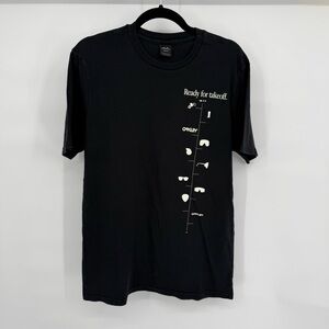 Oakley Ready For Takeoff Graphic T Shirt Regular Fit Streetwear Logo Tee Medium